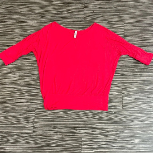 Radiant Red Simplu Boat-Neck Top - Medium - Picture 1 of 5